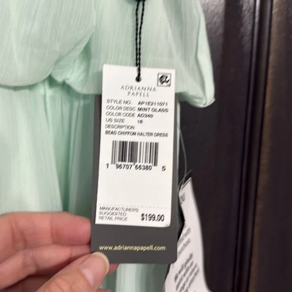 Adrianna Papell NWT Boho Maxi Dress Size‎ 16 - Picture 4 of 12